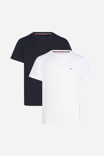 Tommy Hilfiger 2 PK SS TEE - Ökenhimmel/vit